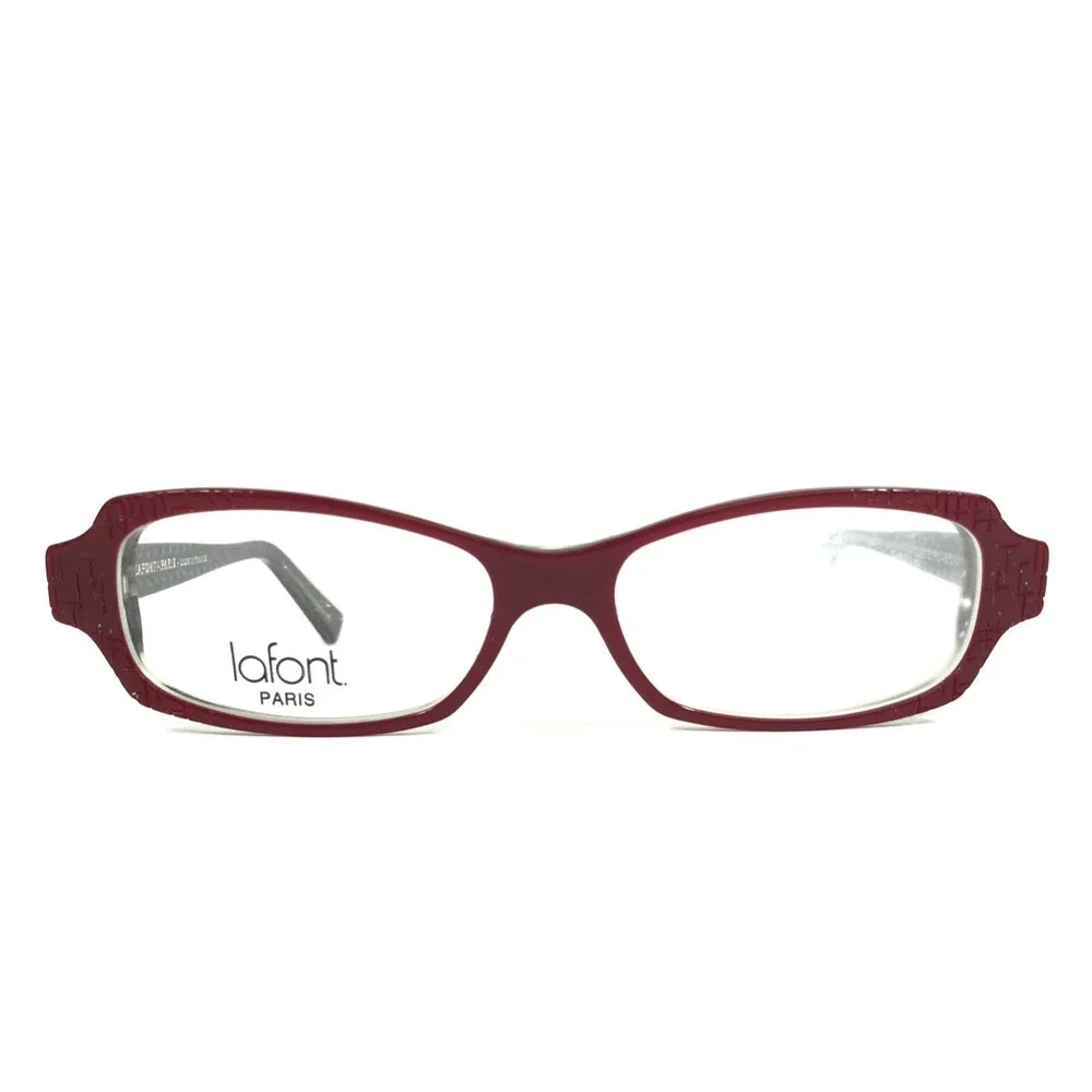 Jean Lafont Eyeglasses Frames ELEGIE 650 Black Red Cat Eye Full Rim 51-14-138